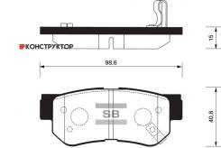  . . . Hyundai Sonata 99-00 SP1117SNS 746 02 ! Sangsin Brake SP1117 SP1117 