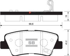   . Kia Opirus/Amanti 2.7/3.0/3.5 06/Soul 1.6/2.0/1.6D 08 SP1239SNS [583023FA01] ! Sangsin Brake SP1239 SP1239 