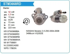 ������� Nissan VQ35, Murano 12V, 13T Krauf STM3668RD ����