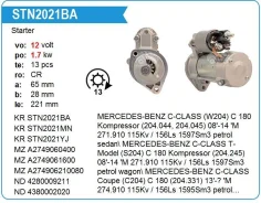 ������� Mercedes-BENZ C180 1.6 2014- 13T Krauf STN2021 ����