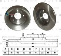���� ��������� �������� LADA 2108-21099/2113-2115 84- Blitz BS0338 BS0338 ����