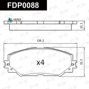 ������� ��������� Toyota Auris 07- 1.4-1.6 FAP FDP0088 FDP0088 ����
