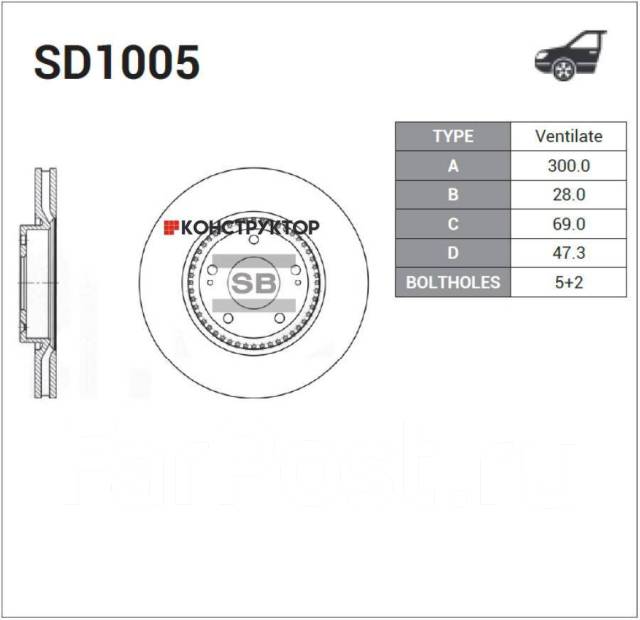   ! Hyundai Tuscon 2.0/2.7/2.0D 04 Sangsin Brake SD1005 SD1005 