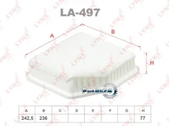 ������ ��������� Toyota RAV4 III-IV 2.0D-2.2D 06, Lexus IS II 2.0D-2.2D 05 Lynxauto LA497 LA497 ����