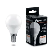 ����� ������������ ������� 7,5W 230V E14 6400K ��� OSRAM LED 38073 LB-1407 ����