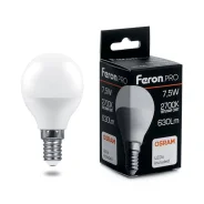 ����� ������������ ������� 7,5W 230V E14 2700K ��� OSRAM LED 38071 LB-1407 ����
