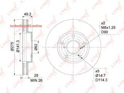���� ��������� ������������� (275x28), ����� Lynxauto BN1152 BN1152 ����
