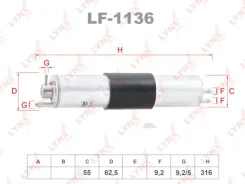 ������ ��������� BMW 3(E46) 1.6-3.0 00 / Z3(E36) 2.2-3.0 00 Lynxauto LF1136 LF1136 ����