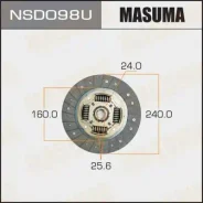 ���� ��������� Masuma 240*160*24*25.6 / NSD098U 30100-2Y900, �30100-2Y904, �30100-2Y910, �30100-2Y920, �30100-2Y92A, �30100-52F10, �30100-52F14, �3010...