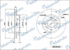 ���� ��������� �������� ��� 281 3*23*47 ������������� Honda (� ����� ���! ) MBC030104 ����