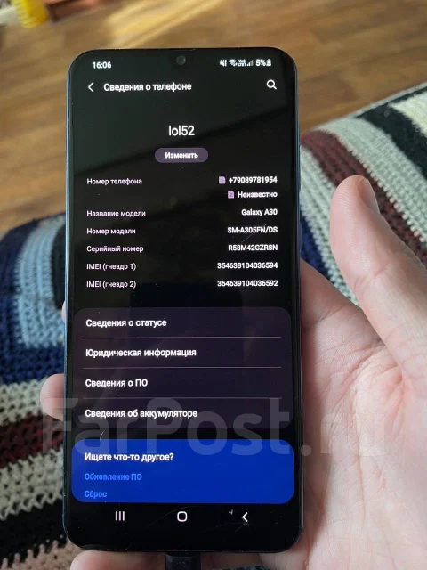 Samsung Galaxy A30. �/�, 32 ��, �����, 3G, 4G LTE, Dual-SIM, NFC ����