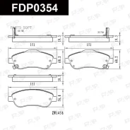 ������� �������� �������� 151x60x19 Honda CR-V 2.0/2.2D/2.4 06 FDP0354 FAP FDP0354 FDP0354 ����