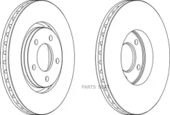 ���� ��������� 302x28 Chrysler Ferodo Ferodo DDF1372 DDF1372 ����
