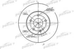 ���� ��������� �������� ��������������� MB W202 93-00 284x12x5 [178Patronpbd2654] PBD2654 ����