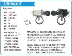 ��������� ���������� Isuzu Trooper 3.1 TD, 4JG2, 4JA1 Krauf ARH5024UT ����
