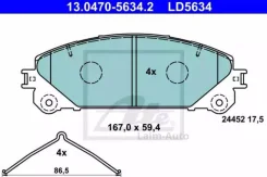 ������� ����. ���. Ceramic Lexus NX 14-/RX 08-15, Toyota Rav IV 12- 13047056342 ����