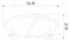 ������� ��������� �������� ��� ����������� Toyota Corolla (19-) | ����� | Trialli PF2466 PF2466 ����