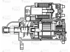 ������� ��� �/� Chevrolet Aveo T250 (08-) 1.4i 1,2��� (LSt 0517) Startvolt LSt0517 LST0517 ����