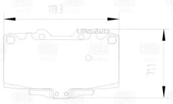 ������� ����. ��� �/� Subaru Impreza WRX (00-)/Nissan Skyline (93-) ����. �����. (PF 2202) PF2202 ����
