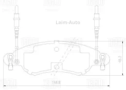������� ����. ��� �/� Citroen C5 (01-)/C5 (04-) ����. �����. 150x48 (� �����. � 4 ����. ) (PF 2268) PF2268 ����