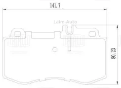 ������� ����. ��� �/� Mercedes E (W212) (09-)/CLS (W218) (10-) ����. �����. 141x80 (PF 2412) PF2412 ����