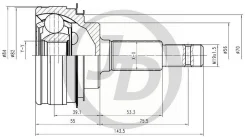 ���� ������� 23x56x23 JCT0042 JUST Drive JCT0042 JCT0042 ����