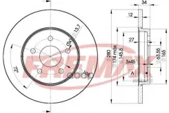 ���� ��������� ������ FORD Mondeo III 00-07, Jaguar X-TYPE I 01-09 Fremax ���. BD6768 BD6768 ����