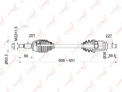 ������ � ����� L FORD Fiesta V 1.6 AT 01-08/Fusion 1.6 AT 02-08 Lynxauto CD1047 CD1047 ����