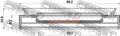 ������� ������� 33.1x66.2x9.2x23.9, ����/��� Febest 95PEY34660924C 95PEY34660924C ����