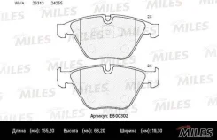 ������� ��������� �������� (����� Ceramic ����� PRO) BMW 3 E90/E91/X1 E84 (TRW GDB1729) E500302 Miles E500302 E500302 ����