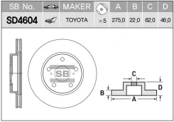 ���� ���������, �������� Sangsin Brake SD4604 SD4604 ����