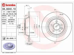 ���� ��������� Brembo 08. A540.11, ������ 08A54011 ����