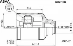 ���� ���������� | ����� | Subaru/ Legacy B11 Impreza G10 Forester S10/30*40,3*25 �� SBIU1002 ����