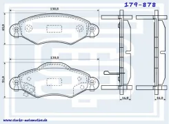 ������� ��������� ������ Toyota Yaris 2001-2005 (179-878, Starke) 179878 ����