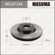 ���� ��������� Masuma BD-2104 (�������� 2��) 40206-AX600 ����