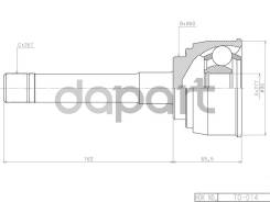   Toyota 4Runner/Hilux/SURF #N130/Regius RCH47/DYNA 3RZ/2/3/5L/3Y/3VZ/1KZ 87-02 4WD HDK TO-014 TO014 