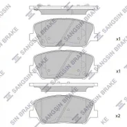 ������� �������� ��������! KIA Optima, Hyundai Genesis/Veloster 2.0 10 SP1721 Sangsin Brake SP1721 SP1721 ����