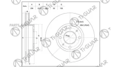 ���� ��������� /�������� /TI-GUAR ��� Hyundai Solaris 2010-, KIA RIO 2010; 256/22��; TG-51712-0U000 RN11002 517120U000 517121R000 Tiguar TG517120U000...