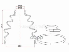 ������� ����� (�����/ �������) Ford Focus 04-11 / Honda Accord 97-03 Sat ���. C-1001, �������� C1001 ����