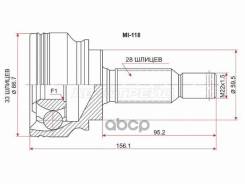  (/ ) Mitsubishi Asx 10- / Lancer 07-17 / Dodge Caliber 06-12 / Mitsubishi Galant Fo Sat . MI-118,  MI118 