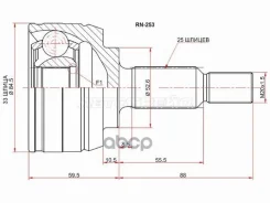 ���� (�������/ �����) Renault Duster 10-21 / Dacia Duster 10-17 Sat ���. RN-253, �������� RN253 ����