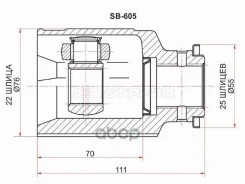���� (�������/ �����) Subaru Forester 97-02 / Impreza 92-00 Sat ���. SB605, �������� SB605 ����