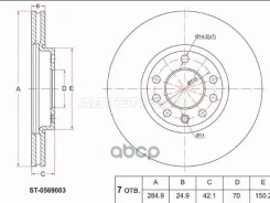 ���� ��������� (�����) Opel Signum 03-08 / Vectra 02-08 Sat ���. ST0569003 ST0569003 ����