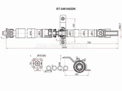 ��� ��������� Mitsubishi ASX 10-20 / Outlander 05-12 Sat ���. ST3401A022K ST3401A022K ����