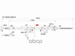 ���� ������� ������� Nissan Almera 95-00 / Sunny 93-99 (������) Sat ���. ST-36530-0M010, ������ ST365300M010 ����