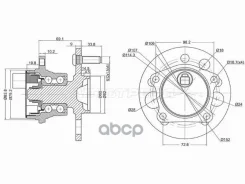 ��������� ���� Toyota Ipsum (SXM10) 96-01 / Gaia 98-04 (ABS/ ������=�����/ �����/ 2WD) Sat ���. ST-42450-44010, �����/������ ������ ST4245044010 ����