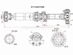 ��� ��������� Volkswagen Touareg 02-10 Sat ���. ST7L6521102B ST7L6521102B ����