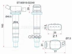 ������� ��������� Toyota Allion (T240, T260) 01-21 / Avensis 97-08 1AZFE; �1Azfse; �1GRFE; �1NZFE; �1TRFE; �2AZ Sat ���. ST-90919-02248 ST9091902248 �...