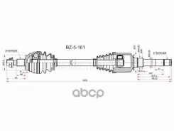 ������ � ����� FR RH Mercedes ML/GL 164 06-12, ������ �������� BZ5161 ����
