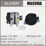 ��������� Masuma, Hyundai / D4HA (14V/150A) Masuma ������� AL-K309 | �������� �� ��, ������, 5 ����� | �������� �� 12 ��� | ������ � ������� | �������...